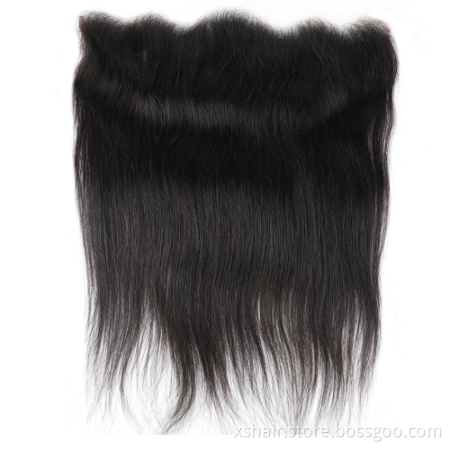 Virgin human hair unprocessed straight 13x4 Lace Closure 100% brazilian Remy human hair lace Frontal Closure